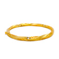 mesh-decorative-22k-gold-bangle-bracelet