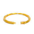 mesh-decorative-22k-gold-bangle-bracelet