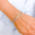 Impeccable Embellished 22k Gold Glam Bangle