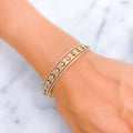 Impeccable Embellished 22k Gold Glam Bangle