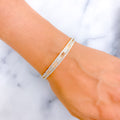 Mesmerizing Elliptical 22k Gold Rare Bangle