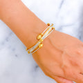 Trendy Dynamic 22k Gold Alluring Bangle