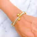 Trendy Dynamic 22k Gold Alluring Bangle