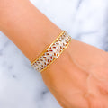 Elegant Dazzling 22k Gold Leaf Bangle