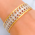 Elegant Dazzling 22k Gold Leaf Bangle