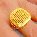 Everlasting Regal 21k Gold Textured Ring