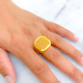 Everlasting Regal 21k Gold Textured Ring