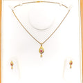 dressy-artistic-22k-gold-cz-pendant-set