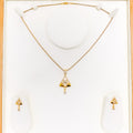 glowing-elevated-22k-gold-cz-pendant-set