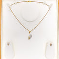 bespoke-alluring-22k-gold-cz-pendant-set