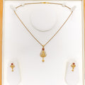 sophisticated-sleek-22k-gold-cz-pendant-set