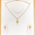 stylish-fashionable-22k-gold-cz-pendant-set