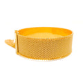Opulent 21k Gold Flat Chain Bangle Bracelet 