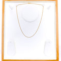 Delicate Shiny Thin Rope 22K Gold Chain