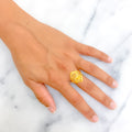 impressive-artistic-dual-flower-22k-gold-ring