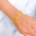 Vibrant Ornate 22k Gold Bangle