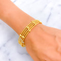 Vibrant Ornate 22k Gold Bangle