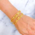 Imperial Jazzy 22k Gold Bangle Pair