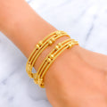 Imperial Jazzy 22k Gold Bangle Pair