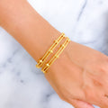 Couture Captivating 22k Gold Bangle Pair