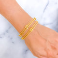 Iconic Bold 22k Gold Bangle Pair