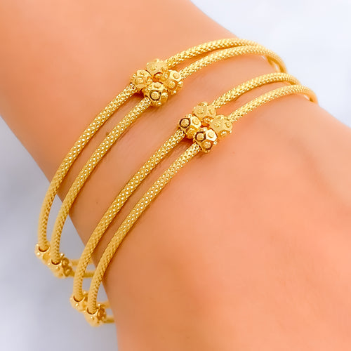 Iconic Bold 22k Gold Bangle Pair