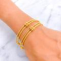 Iconic Bold 22k Gold Bangle Pair