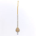 Lavish Twinkling Drop 22k Gold CZ Tikka 