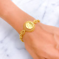 Flawless Filigree 21k Gold Drop Bracelet