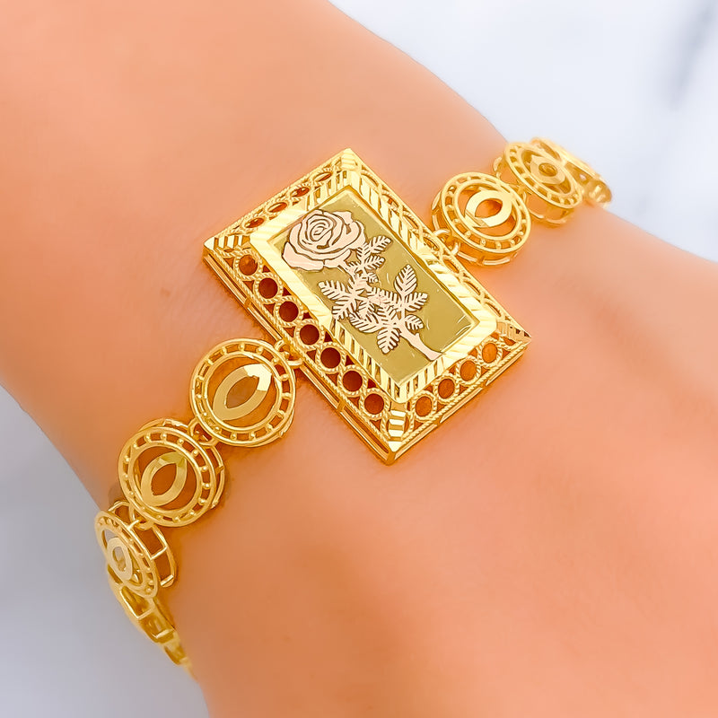 Mesmerizing Everlasting Regal 21k Gold Bracelet