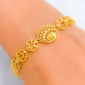 High Gloss Hexagonal 21k Gold Bracelet