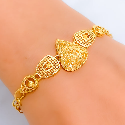 Luxurious Bold Graceful 21k Gold Bracelet