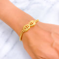 Golden Elegant 22k Gold Captivating Bangle Bracelet 