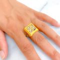 Royal Classic 21k Gold Enameled Ring