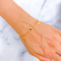 Dainty Delicate Star 21k Gold Bracelet