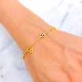 Dainty Delicate Star 21k Gold Bracelet