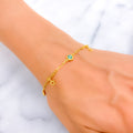 Chic Upscale Star 21k Gold Bracelet