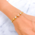 Luminous Signature 22k Gold Orb Flexi Bangle Bracelet