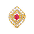 Fascinating Marquise 22k Gold CZ Ring 