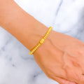 Impressive Sleek 22k Gold Beaded Bracelet 