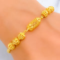 Ornate Ornamental 22k Gold Filigree Bracelet 