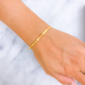 Fancy Dressy 22k Gold Bangle