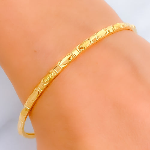 Shimmering Decadent 22k Gold Bangle