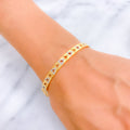 Jazzy High-Finish 22k Gold Bangle