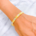 Sleek Ethereal 22k Gold Bangle