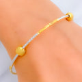 Vibrant Orb 22k Gold Bangle