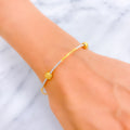 Vibrant Orb 22k Gold Bangle