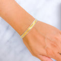 Opulent Gleaming 22k Gold Bangle