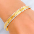 Opulent Gleaming 22k Gold Bangle