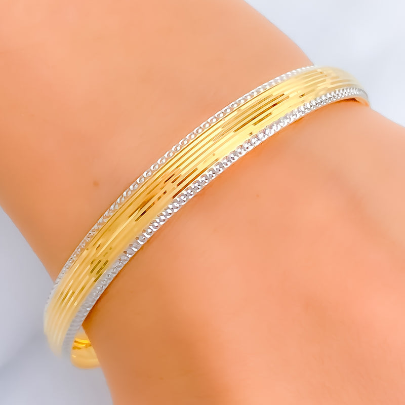 Opulent Gleaming 22k Gold Bangle